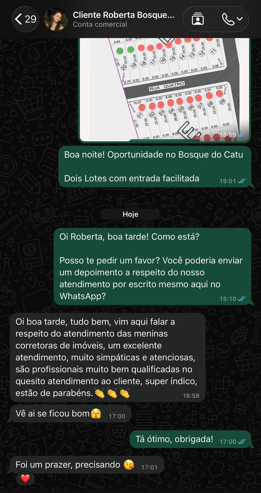 Feedback de Roberta