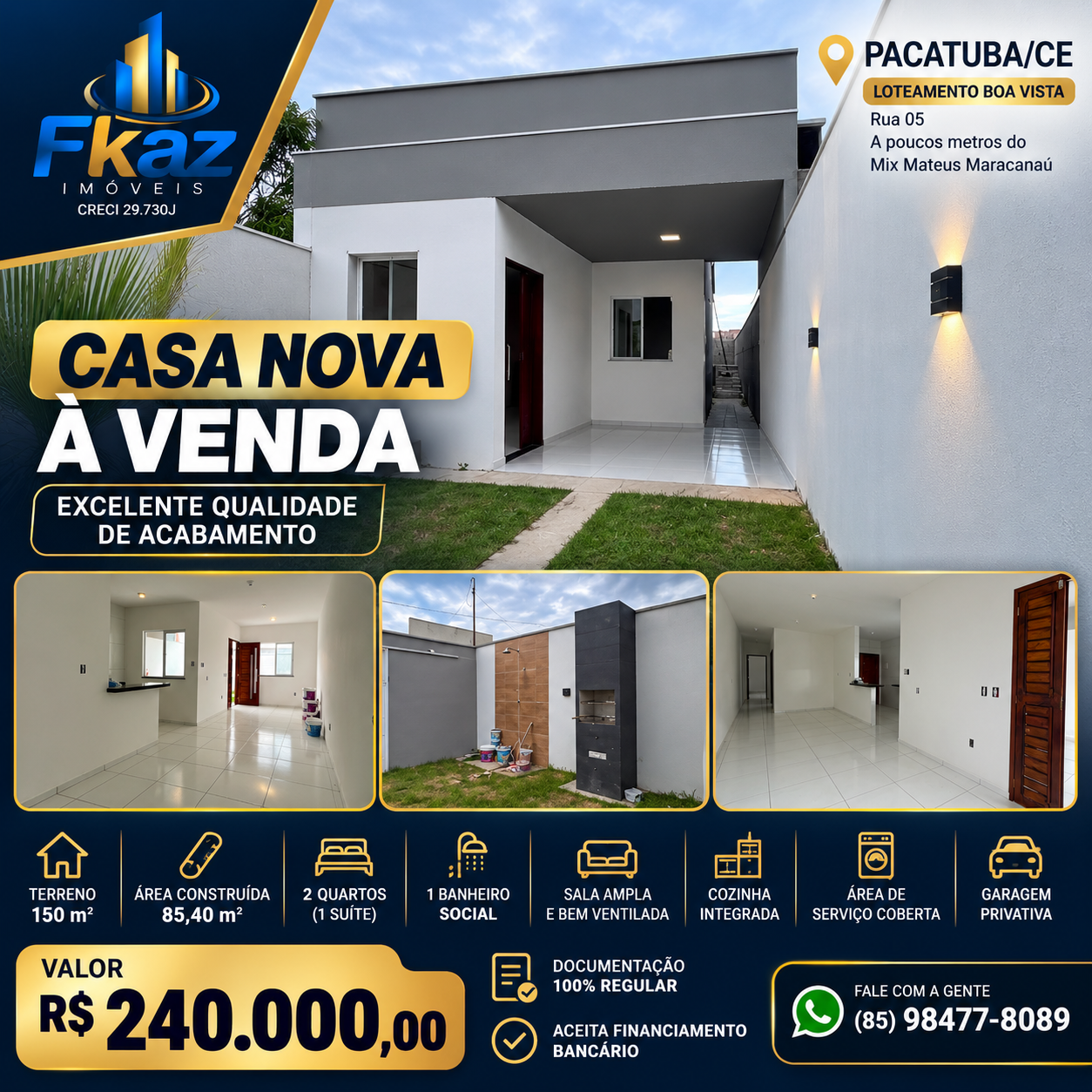 Casa Nova à Venda